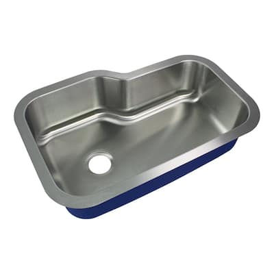 Transolid Meridian Stainless Steel 33-in Undermount Kitchen Sink - 22" X 33" X 9"