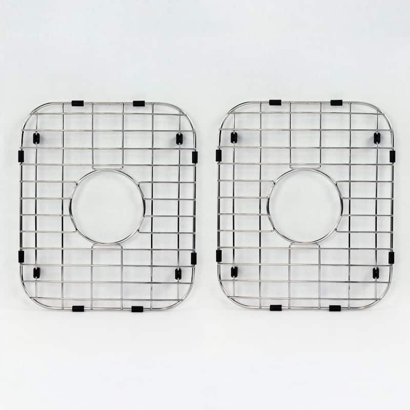 Transolid Classic 33-in 18 Gauge Drop-in Double Bowl Kitchen Sink with Grids, Strainer, Disposer Strainer, Ins
