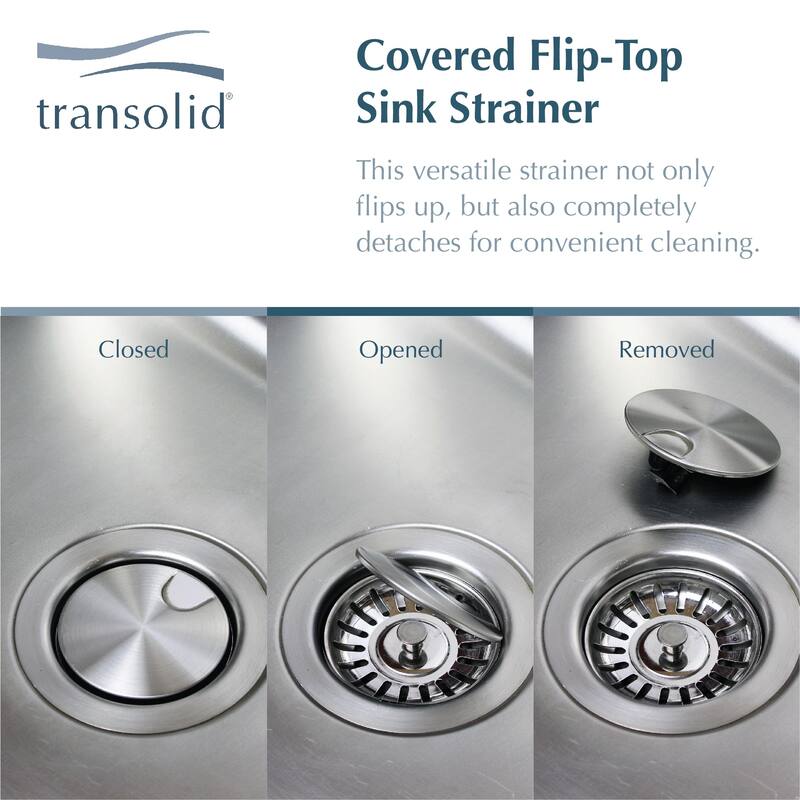 Transolid Select 33-in 22 Gauge Drop-in Double Bowl Kitchen Sink with Grids, Strainer, Disposer Strainer, Inst