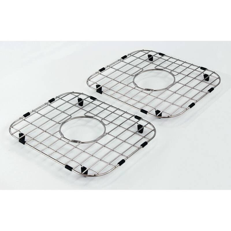 Transolid Select 33-in 22 Gauge Drop-in Double Bowl Kitchen Sink with Grids, Strainer, Disposer Strainer, Inst
