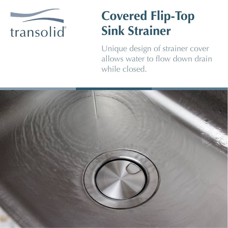 Transolid Radius Granite 31-in Undermount Kitchen Sink Kit with Grids, Strainers and Drain Installation Kit