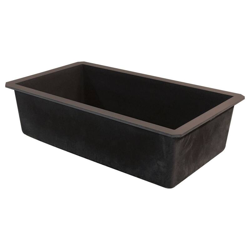 Transolid Radius Granite 31-in Undermount Kitchen Sink Kit with Grids, Strainers and Drain Installation Kit