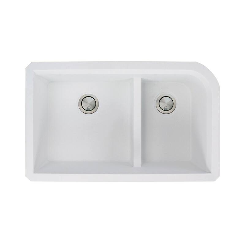 Transolid Radius Granite 31-in Undermount Kitchen Sink