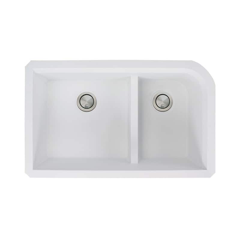 Transolid Radius Granite 31-in Undermount Kitchen Sink
