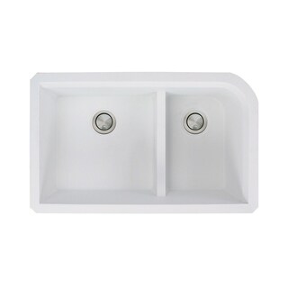 Transolid Radius Granite 31-in Undermount Kitchen Sink