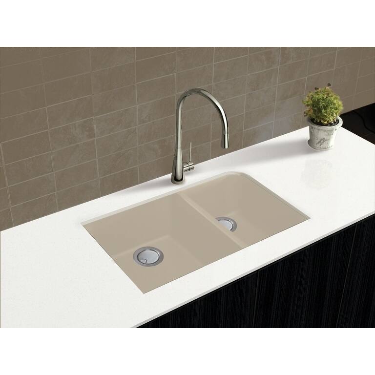Transolid Radius Granite 31-in Undermount Kitchen Sink