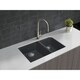 preview thumbnail 15 of 13, Transolid Radius Granite 31-in Undermount Kitchen Sink