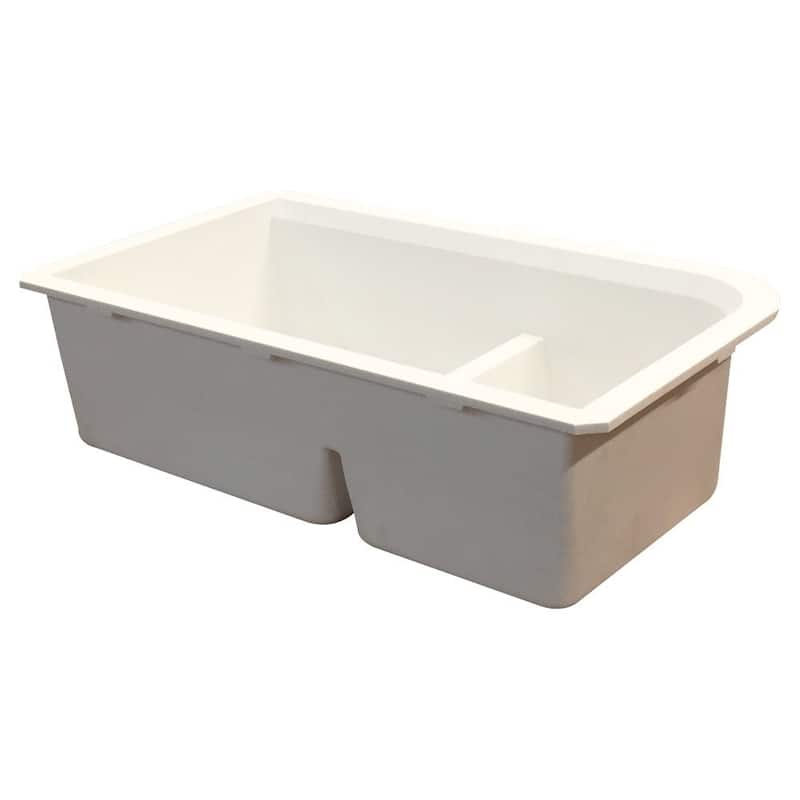 Transolid Radius Granite 31-in Undermount Kitchen Sink