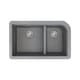 preview thumbnail 13 of 13, Transolid Radius Granite 31-in Undermount Kitchen Sink 19.25" X 31.75" X 9.5" - Grey