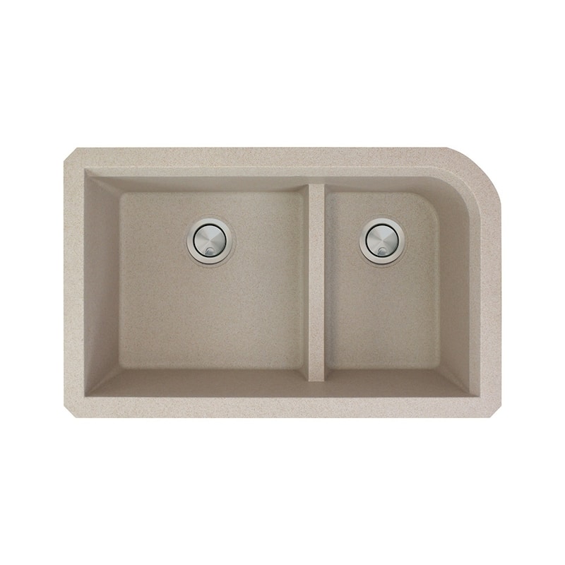 Transolid Radius Granite 31-in Undermount Kitchen Sink