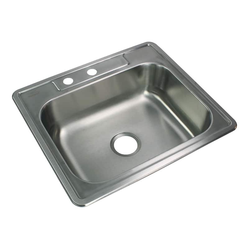 Transolid Select 25-in 22 Gauge Drop-in Single Bowl Kitchen Sink
