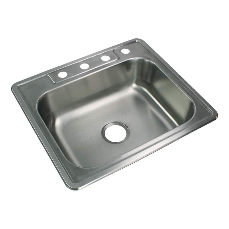 Transolid Select 25-in 22 Gauge Drop-in Single Bowl Kitchen Sink - 4