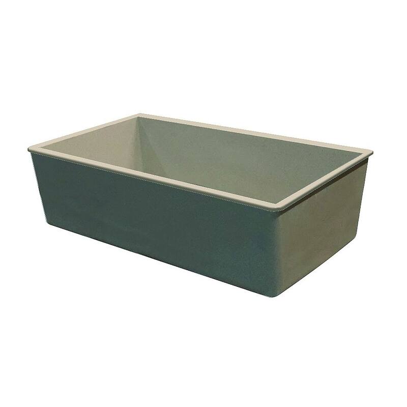 Transolid Zero 30-in silQ Granite Integral/Dual Mount Single Bowl Kitchen Sink with 0 Holes