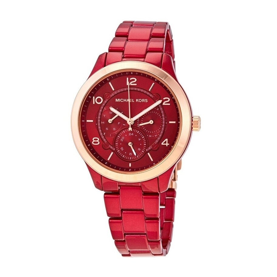 michael kors red watches