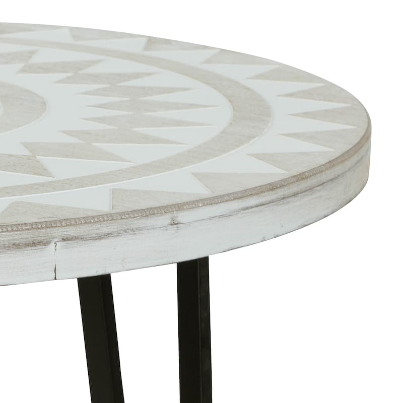Anthea Bohemain Accent Table - 24"H x 23.5"W x 23.5"D