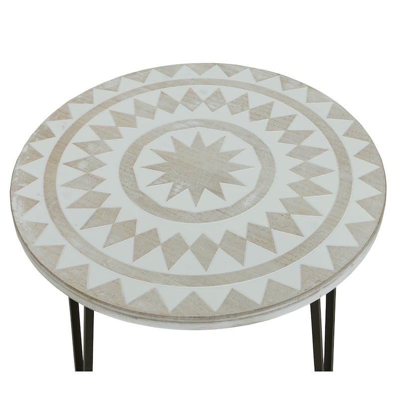 Anthea Bohemain Accent Table - 24"H x 23.5"W x 23.5"D
