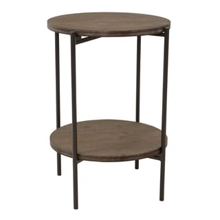 Kamryn Modern Accent Table 23.5H Norfolk Narrow Side Table Black