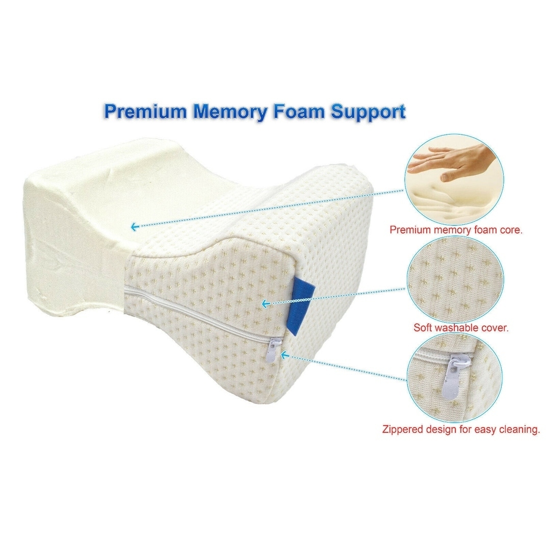Trakk Memory Foam Knee Wedge Pillow, Bed Pillows