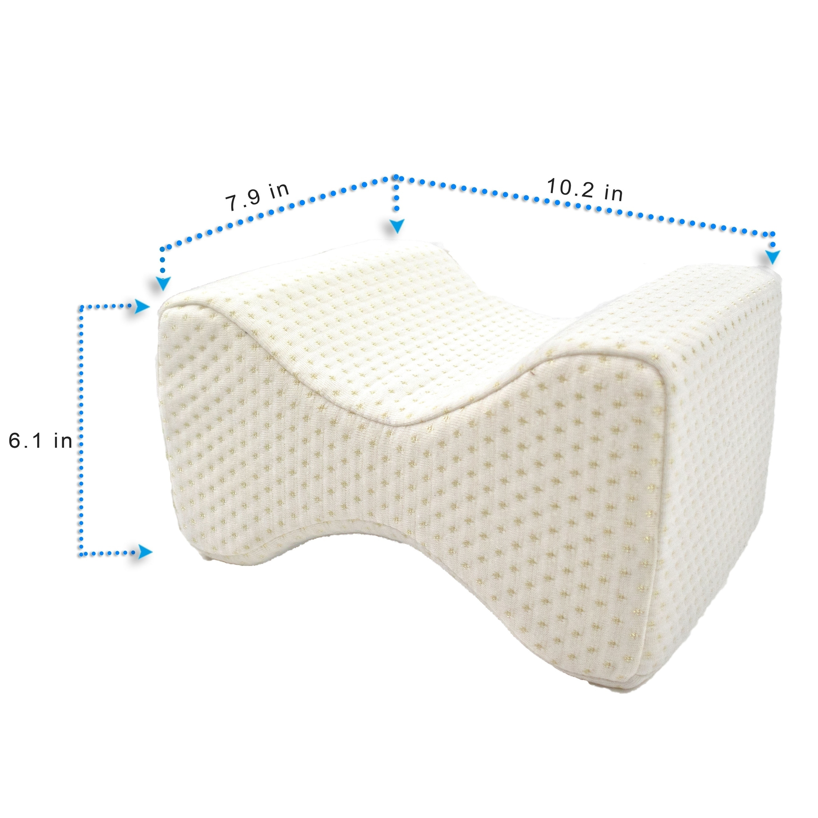 Standard Size White Sleep Philosophy Leg Knee Pain Relief Spinal Alignment Pregnancy Pillow for Side Sleeper