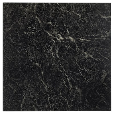 Achim Sterling Black-White Vein 12x12 Floor Tile (20 Tiles/20 sq ft)