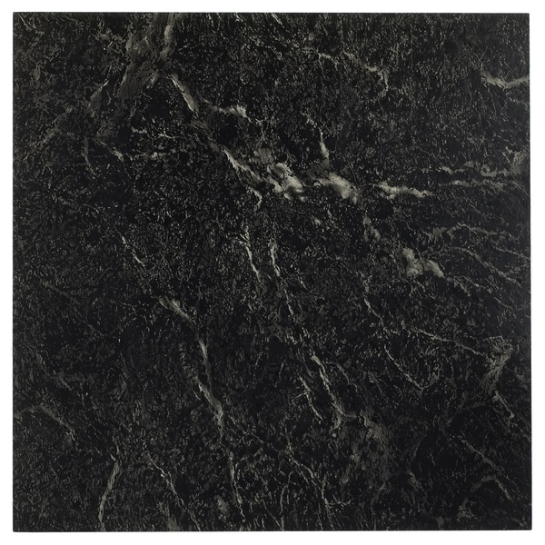 Achim Sterling BlackWhite Vein 12x12 Floor Tile (20 Tiles/20 sq ft