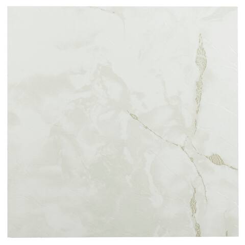Achim Sterling White-Grey Veins 12x12 Floor Tile (20 Tiles/20 sq ft)