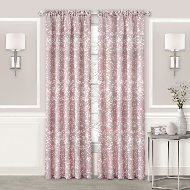 Porch & Den Breeze Rod Pocket Window Curtain Panel - 52x84 - Blush