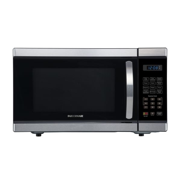Farberware Classic 1.1 Cu. ft. 1000-Watt Microwave Oven, Black Stainless Steel