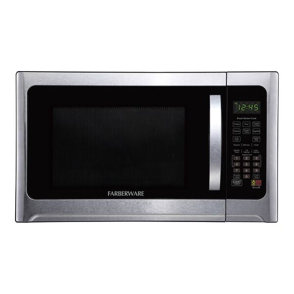 New oster 1.3 cu ft 1100 watt stainless steel Microwave Oven(check