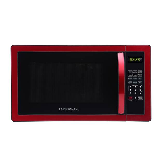 Farberware Classic 1.1 Cu. Ft. 1000-Watt Microwave Oven - Red