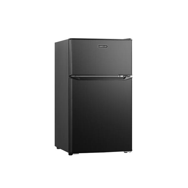 Shop Farberware Black Fcr31dcsbsb 3 1 Cu Ft Compact Refrigerator