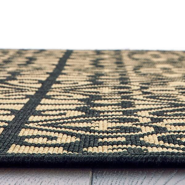 Copper Grove Berane Black And Tan Scroll Pattern Indoor Copper Grove Berane Black And Tan