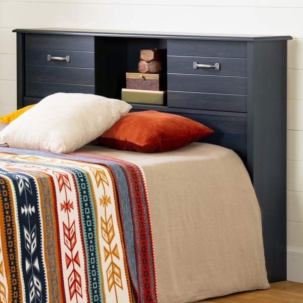 South Shore Asten Bookcase Headboard with Doors, Fall Oak. Opens flyout.