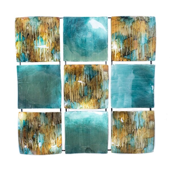 Shop Dina 9-Panel Square Metal Wall Décor - Free Shipping Today - Overstock - 29058945