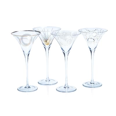 Festivity 4-Piece Martini Glass Set