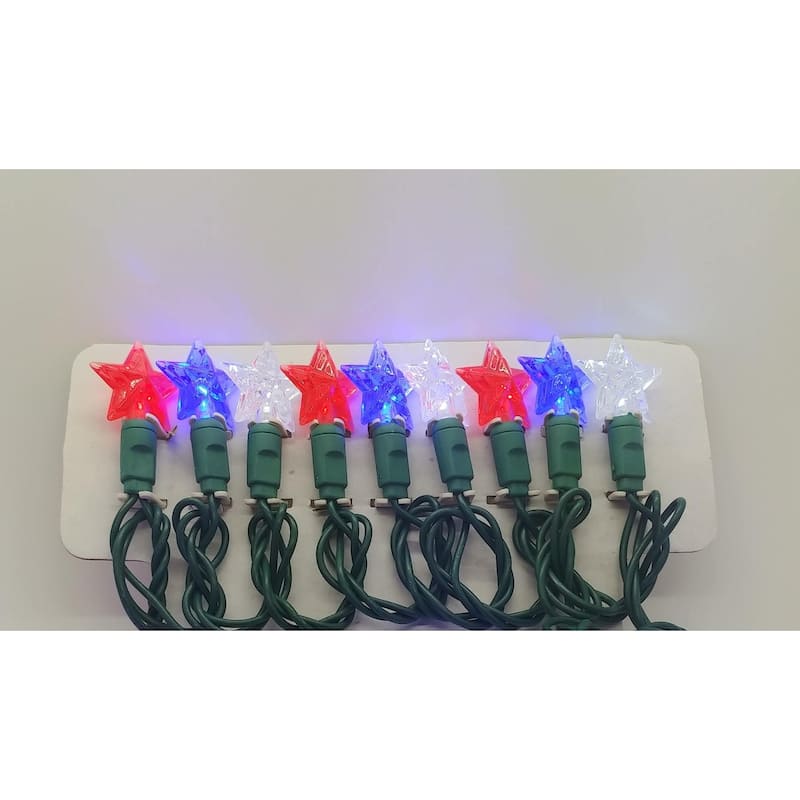 Star Red, Pure White and Blue LED Light String