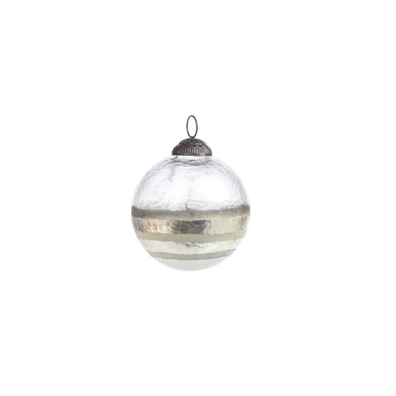 Smoked Hanging Ball Ornaments, Set of 4