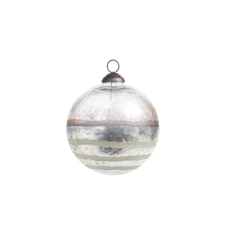 Smoked Hanging Ball Ornaments, Set of 4 - 5"