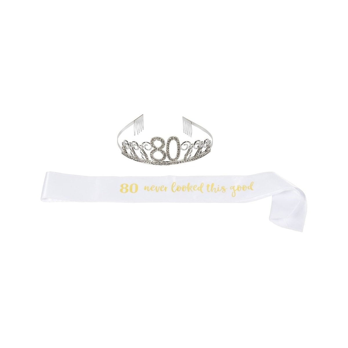 80th birthday tiara