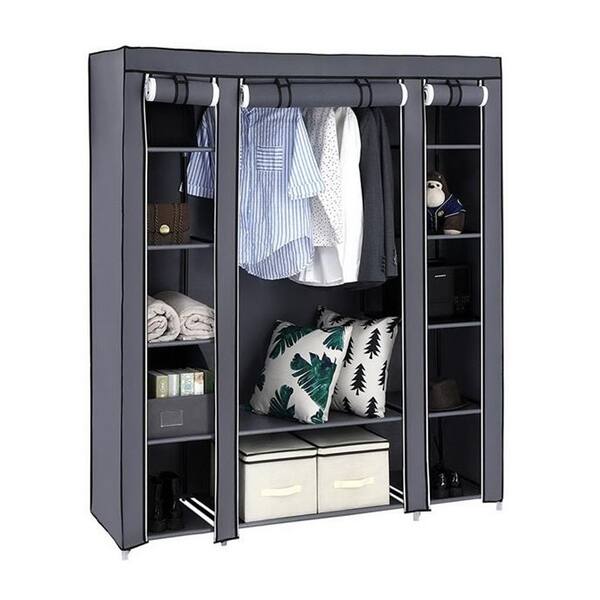 Shop 69 Portable Clothes Closet Wardrobe Storage Organizer On