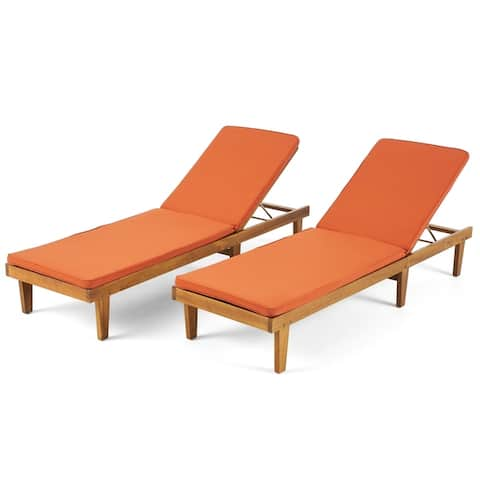 Wood Outdoor Chaise Lounge