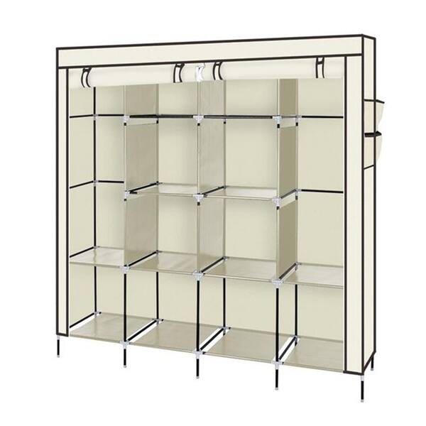 Shop 67 Clothes Closet Portable Wardrobe Clothes Storage Rack