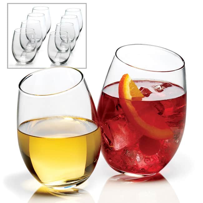 Anchor Hocking 8-piece Stemless Wine Glass Set