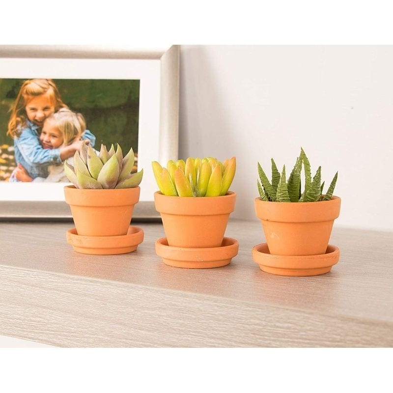 Juvale 10-pack 1.5-inch Mini Terracotta Plants Pots With Holes For