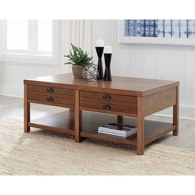 Preston Light Oak Rectangle Coffee Table