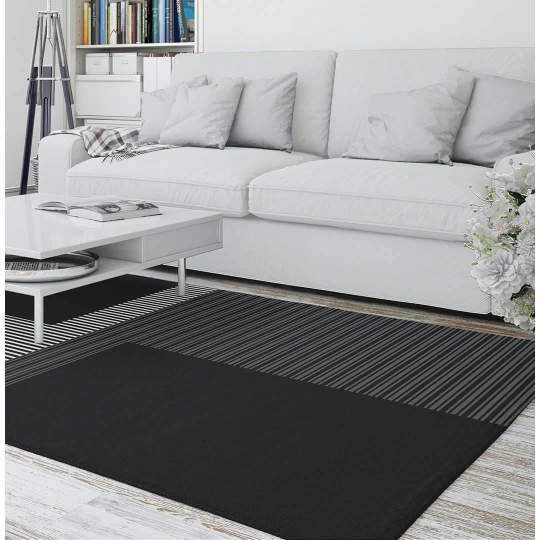 FIGARO BLACK AND WHITE Doormat By Kavka Designs - Bed Bath & Beyond -  31257408