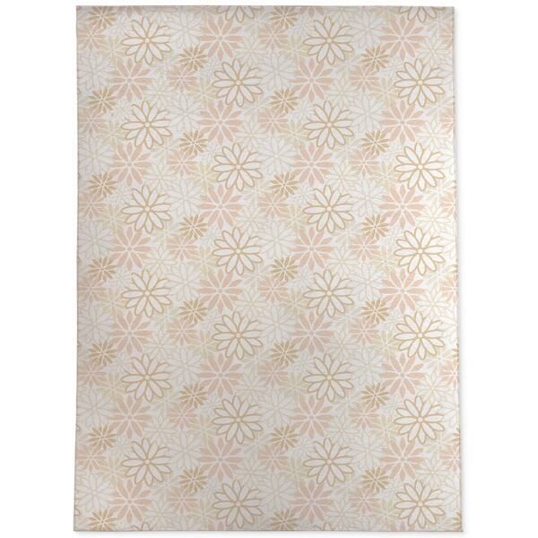 BEATNIK FLORAL BEIGE Area Rug by Kavka Designs Bed Bath & Beyond