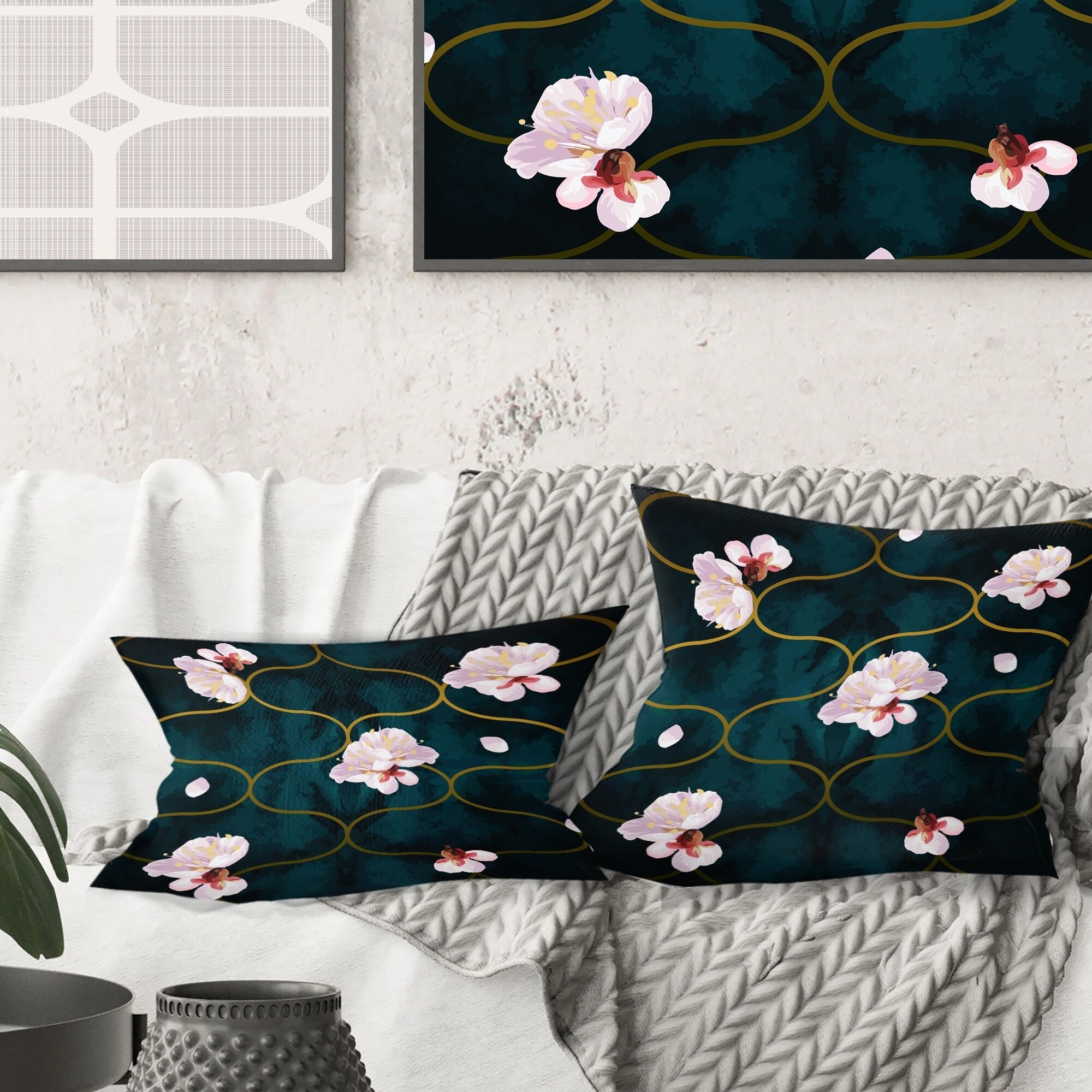 mid century modern throw