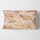 preview thumbnail 3 of 1, Designart 'Golden Tropical Pattern V' Mid-Century Modern Throw Pillow 12 x 20