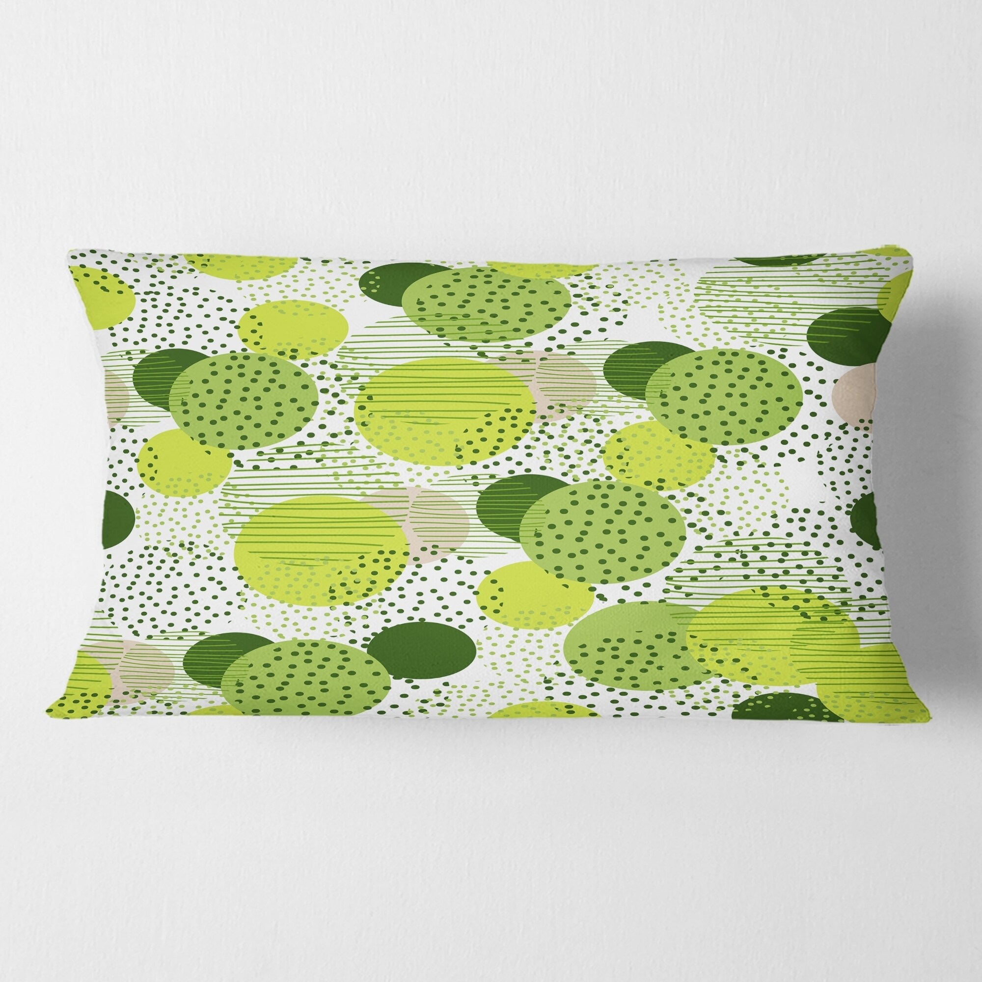 Designart Circular Abstract Retro Geometric X Mid Century Modern Throw Pillow Overstock 29064000
